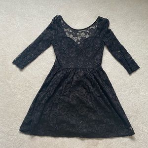 Black lace dress - size s/m